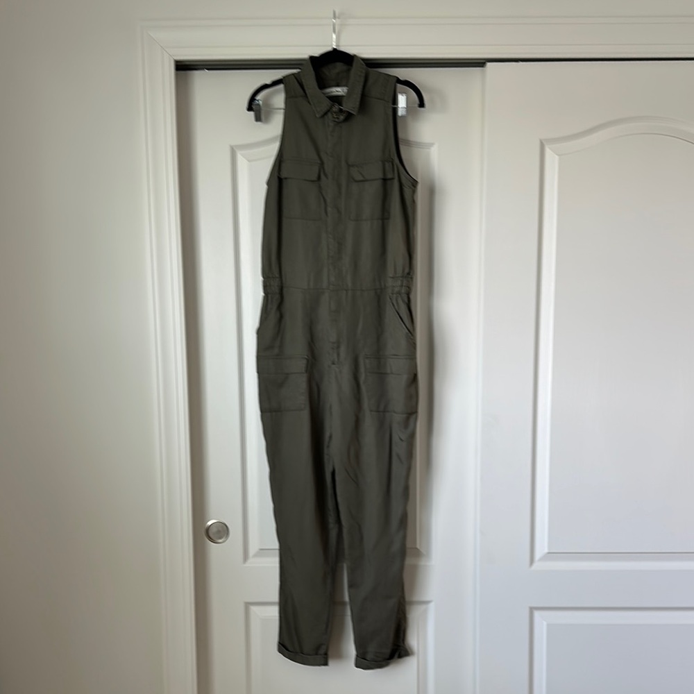 Abercrombie & Fitch Green Jumpsuit with Adjustable Straps
